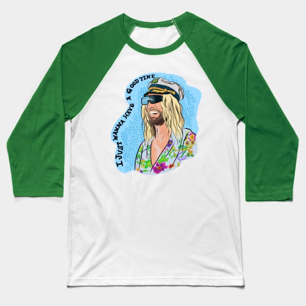 Beach Bum Baseball T-Shirt by TheEND42